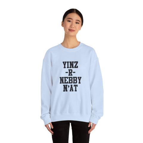 Heavy Blend Crewneck Sweatshirt - Yinz R Nebby Unisex Classic Fit Pullover Sweatshirt - YinzerShop