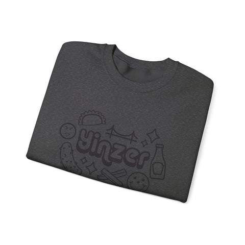 Heavy Blend Crewneck Sweatshirt - Yinzer Icon Doodles Classic Fit Cotton Polyester Pullover Sweatshirt - YinzerShop
