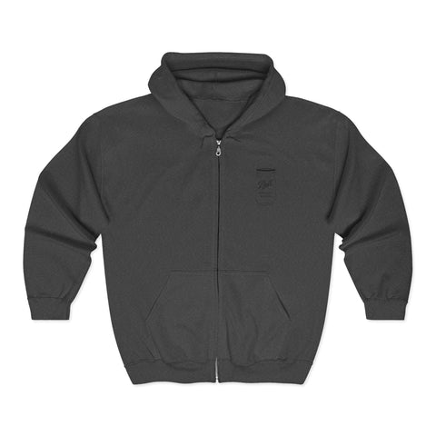Heavy Blend Hoodie Mason Jar – Full Zip Fleece Jacket With Adjustable Drawstring Hood Hoodie - YinzerShop