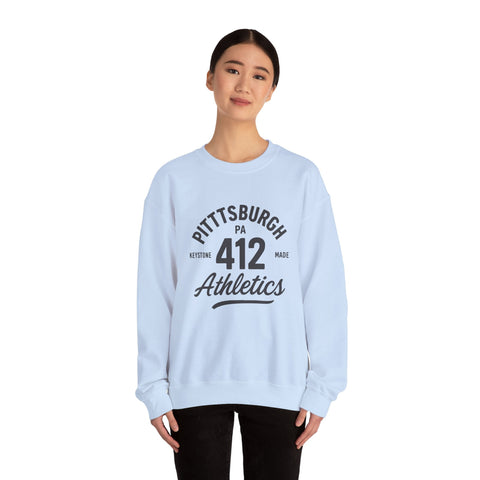 Heavy Blend Sweatshirt - 412 Keystone Made Classic Fit Crewneck Sweatshirt Sweatshirt - YinzerShop