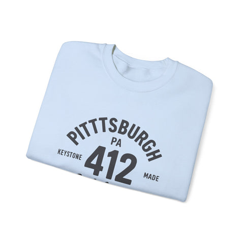 Heavy Blend Sweatshirt - 412 Keystone Made Classic Fit Crewneck Sweatshirt Sweatshirt - YinzerShop