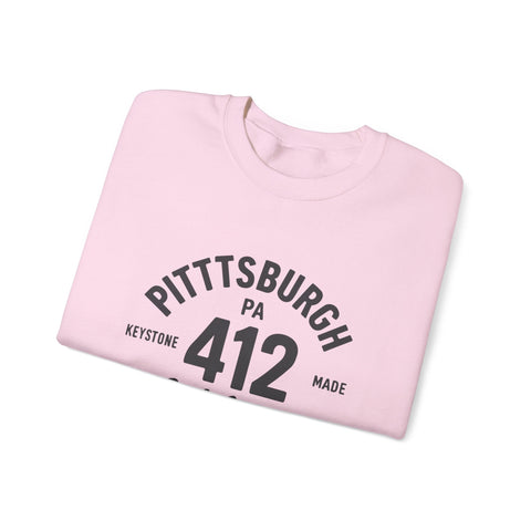 Heavy Blend Sweatshirt - 412 Keystone Made Classic Fit Crewneck Sweatshirt Sweatshirt - YinzerShop