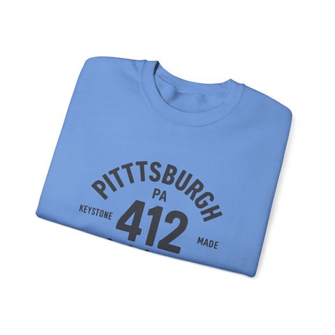 Heavy Blend Sweatshirt - 412 Keystone Made Classic Fit Crewneck Sweatshirt Sweatshirt - YinzerShop