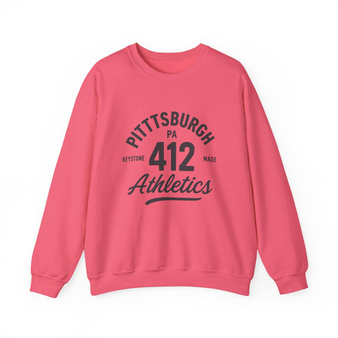 Heavy Blend Sweatshirt - 412 Keystone Made Classic Fit Crewneck Sweatshirt Sweatshirt - YinzerShop