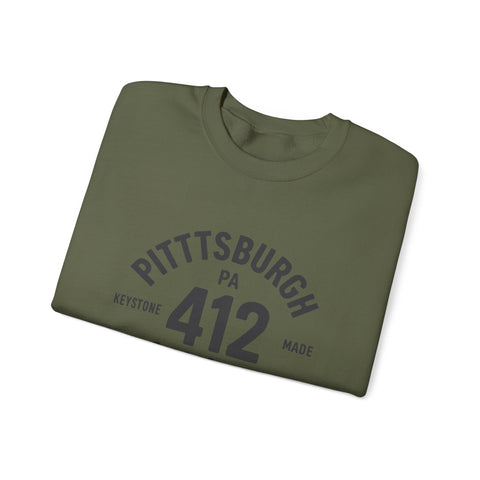 Heavy Blend Sweatshirt - 412 Keystone Made Classic Fit Crewneck Sweatshirt Sweatshirt - YinzerShop