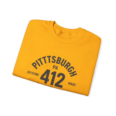 Heavy Blend Sweatshirt - 412 Keystone Made Classic Fit Crewneck Sweatshirt Sweatshirt - YinzerShop