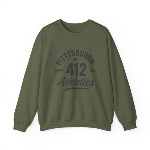 Heavy Blend Sweatshirt - 412 Keystone Made Classic Fit Crewneck Sweatshirt Sweatshirt - YinzerShop