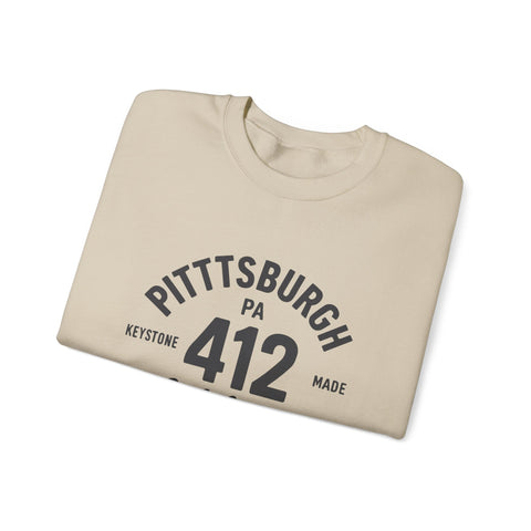 Heavy Blend Sweatshirt - 412 Keystone Made Classic Fit Crewneck Sweatshirt Sweatshirt - YinzerShop