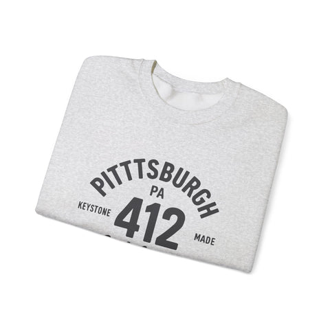 Heavy Blend Sweatshirt - 412 Keystone Made Classic Fit Crewneck Sweatshirt Sweatshirt - YinzerShop