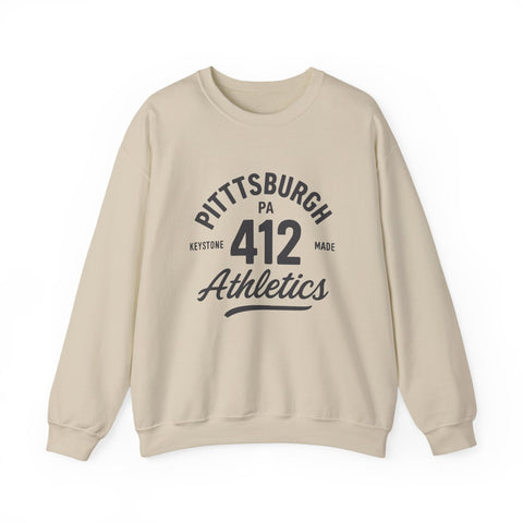 Heavy Blend Sweatshirt - 412 Keystone Made Classic Fit Crewneck Sweatshirt Sweatshirt - YinzerShop