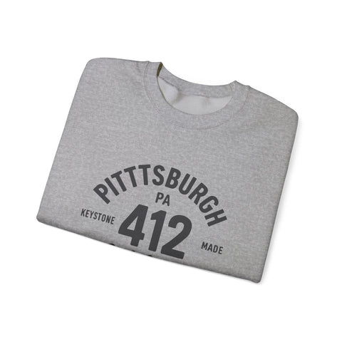 Heavy Blend Sweatshirt - 412 Keystone Made Classic Fit Crewneck Sweatshirt Sweatshirt - YinzerShop