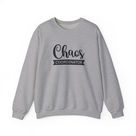 Heavy Blend Sweatshirt - Chaos Coordinator Crewneck | Cozy Cotton Blend, Classic Fit Sweatshirt - YinzerShop