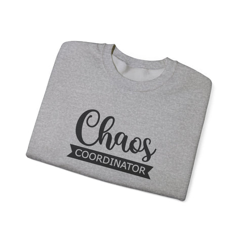 Heavy Blend Sweatshirt - Chaos Coordinator Crewneck | Cozy Cotton Blend, Classic Fit Sweatshirt - YinzerShop
