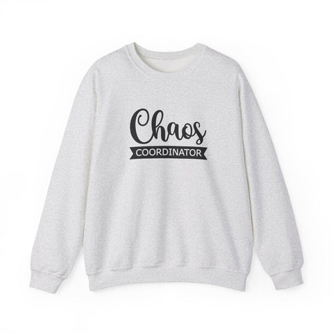 Heavy Blend Sweatshirt - Chaos Coordinator Crewneck | Cozy Cotton Blend, Classic Fit Sweatshirt - YinzerShop