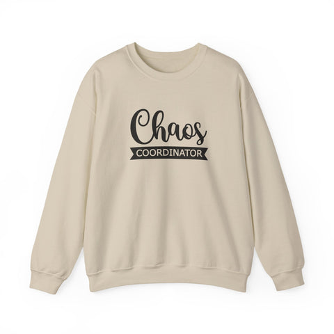 Heavy Blend Sweatshirt - Chaos Coordinator Crewneck | Cozy Cotton Blend, Classic Fit Sweatshirt - YinzerShop