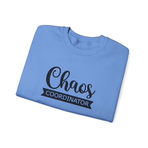 Heavy Blend Sweatshirt - Chaos Coordinator Crewneck | Cozy Cotton Blend, Classic Fit Sweatshirt - YinzerShop