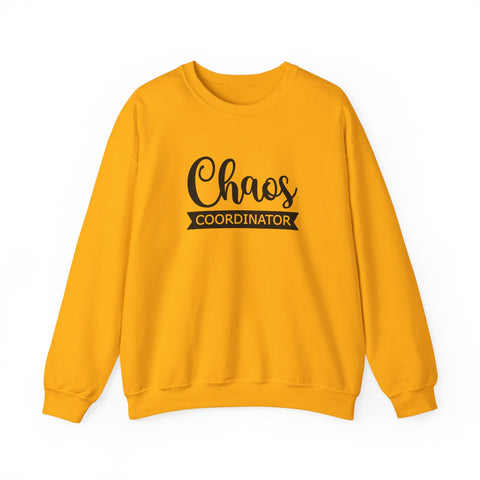 Heavy Blend Sweatshirt - Chaos Coordinator Crewneck | Cozy Cotton Blend, Classic Fit Sweatshirt - YinzerShop