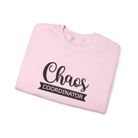 Heavy Blend Sweatshirt - Chaos Coordinator Crewneck | Cozy Cotton Blend, Classic Fit Sweatshirt - YinzerShop