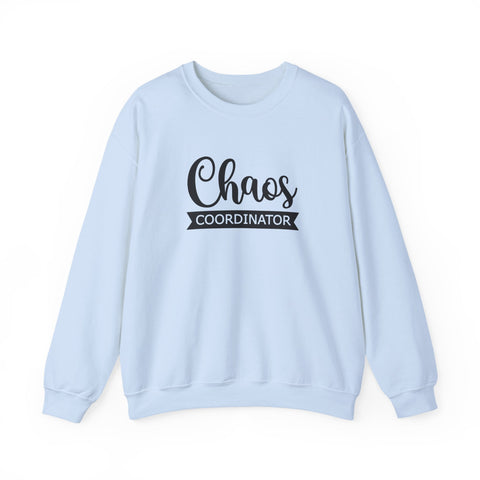 Heavy Blend Sweatshirt - Chaos Coordinator Crewneck | Cozy Cotton Blend, Classic Fit Sweatshirt - YinzerShop