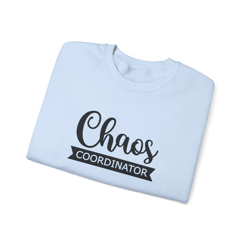 Heavy Blend Sweatshirt - Chaos Coordinator Crewneck | Cozy Cotton Blend, Classic Fit Sweatshirt - YinzerShop