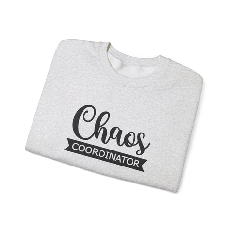 Heavy Blend Sweatshirt - Chaos Coordinator Crewneck | Cozy Cotton Blend, Classic Fit Sweatshirt - YinzerShop
