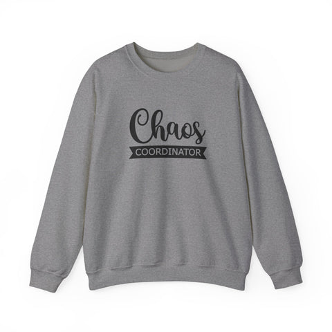 Heavy Blend Sweatshirt - Chaos Coordinator Crewneck | Cozy Cotton Blend, Classic Fit Sweatshirt - YinzerShop