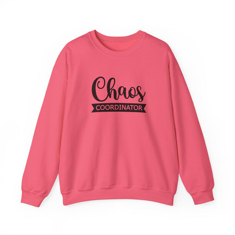 Heavy Blend Sweatshirt - Chaos Coordinator Crewneck | Cozy Cotton Blend, Classic Fit Sweatshirt - YinzerShop