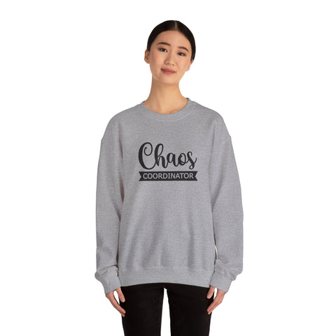 Heavy Blend Sweatshirt - Chaos Coordinator Crewneck | Cozy Cotton Blend, Classic Fit Sweatshirt - YinzerShop