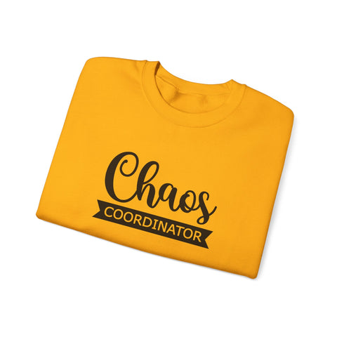Heavy Blend Sweatshirt - Chaos Coordinator Crewneck | Cozy Cotton Blend, Classic Fit Sweatshirt - YinzerShop