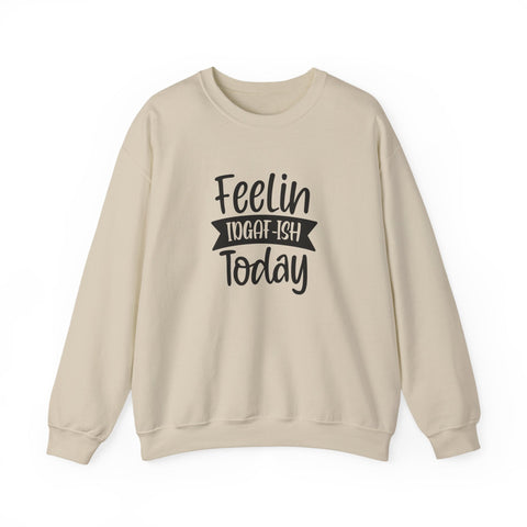 Heavy Blend Sweatshirt - Feelin IDGAF-ish Today Pittsburgh Sarcasm Shirt | Classic Fit Crewneck Sweatshirt - YinzerShop