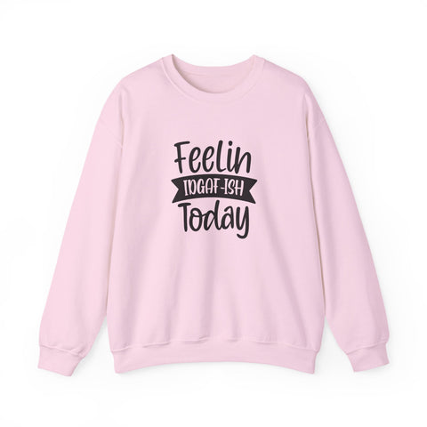 Heavy Blend Sweatshirt - Feelin IDGAF-ish Today Pittsburgh Sarcasm Shirt | Classic Fit Crewneck Sweatshirt - YinzerShop