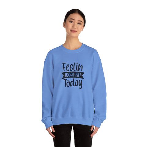 Heavy Blend Sweatshirt - Feelin IDGAF-ish Today Pittsburgh Sarcasm Shirt | Classic Fit Crewneck Sweatshirt - YinzerShop