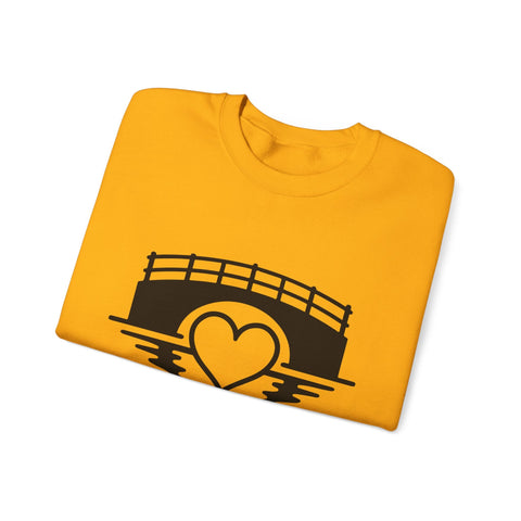 Heavy Blend Sweatshirt - Love The 'Burgh Crewneck | Classic Fit Cotton Polyester Blend Sweatshirt - YinzerShop