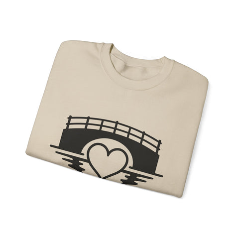 Heavy Blend Sweatshirt - Love The 'Burgh Crewneck | Classic Fit Cotton Polyester Blend Sweatshirt - YinzerShop