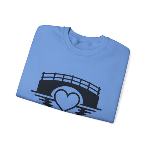 Heavy Blend Sweatshirt - Love The 'Burgh Crewneck | Classic Fit Cotton Polyester Blend Sweatshirt - YinzerShop