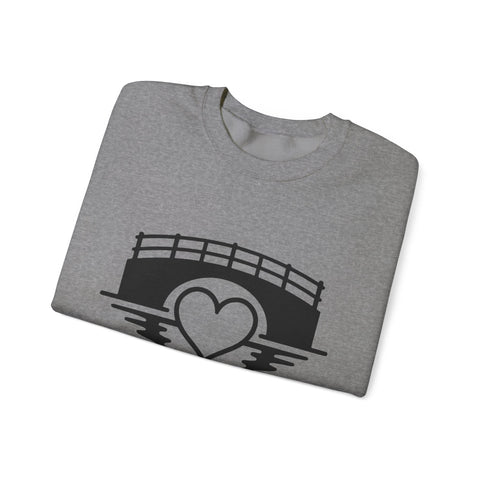Heavy Blend Sweatshirt - Love The 'Burgh Crewneck | Classic Fit Cotton Polyester Blend Sweatshirt - YinzerShop