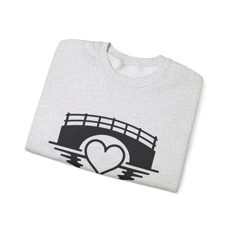 Heavy Blend Sweatshirt - Love The 'Burgh Crewneck | Classic Fit Cotton Polyester Blend Sweatshirt - YinzerShop
