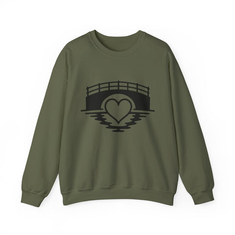 Heavy Blend Sweatshirt - Love The 'Burgh Crewneck | Classic Fit Cotton Polyester Blend Sweatshirt - YinzerShop