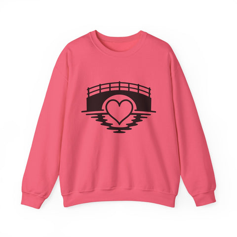 Heavy Blend Sweatshirt - Love The 'Burgh Crewneck | Classic Fit Cotton Polyester Blend Sweatshirt - YinzerShop
