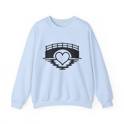 Heavy Blend Sweatshirt - Love The 'Burgh Crewneck | Classic Fit Cotton Polyester Blend Sweatshirt - YinzerShop