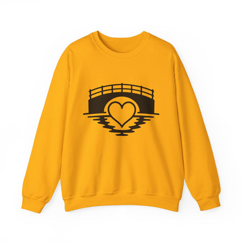 Heavy Blend Sweatshirt - Love The 'Burgh Crewneck | Classic Fit Cotton Polyester Blend Sweatshirt - YinzerShop