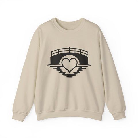 Heavy Blend Sweatshirt - Love The 'Burgh Crewneck | Classic Fit Cotton Polyester Blend Sweatshirt - YinzerShop