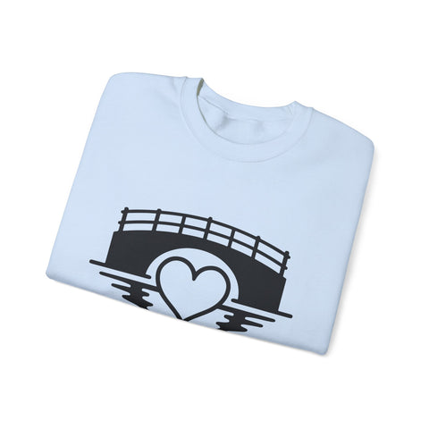 Heavy Blend Sweatshirt - Love The 'Burgh Crewneck | Classic Fit Cotton Polyester Blend Sweatshirt - YinzerShop