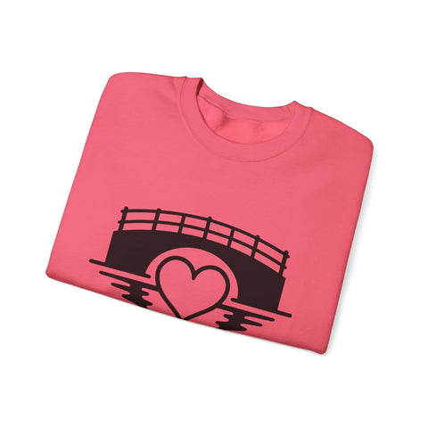 Heavy Blend Sweatshirt - Love The 'Burgh Crewneck | Classic Fit Cotton Polyester Blend Sweatshirt - YinzerShop