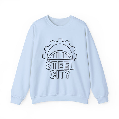 Heavy Blend Sweatshirt - Pittsburgh Steel City Gear Crewneck Unisex Pullover Sweatshirt - YinzerShop
