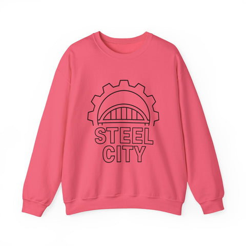 Heavy Blend Sweatshirt - Pittsburgh Steel City Gear Crewneck Unisex Pullover Sweatshirt - YinzerShop