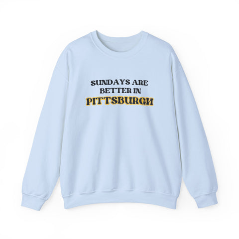 Heavy Blend Sweatshirt - Pittsburgh Sundays Crewneck Classic Fit Pullover Sweatshirt - YinzerShop