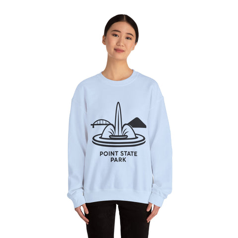 Heavy Blend Sweatshirt - Point State Park Crewneck Unisex Pullover With Soft Breathable Fabric Sweatshirt - YinzerShop