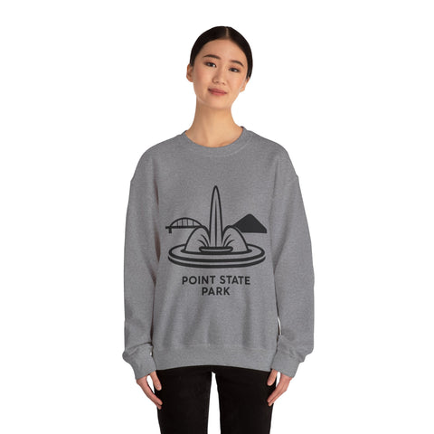 Heavy Blend Sweatshirt - Point State Park Crewneck Unisex Pullover With Soft Breathable Fabric Sweatshirt - YinzerShop