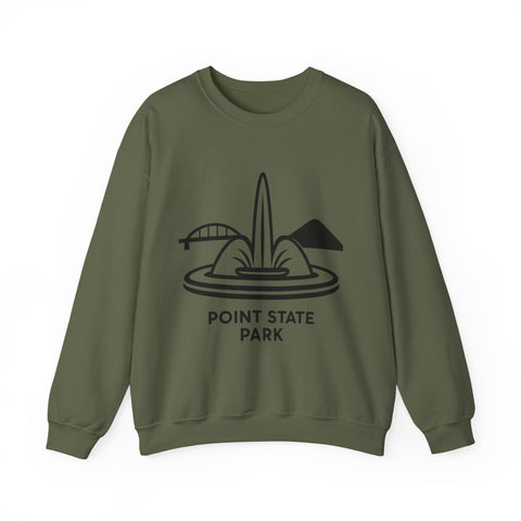 Heavy Blend Sweatshirt - Point State Park Crewneck Unisex Pullover With Soft Breathable Fabric Sweatshirt - YinzerShop